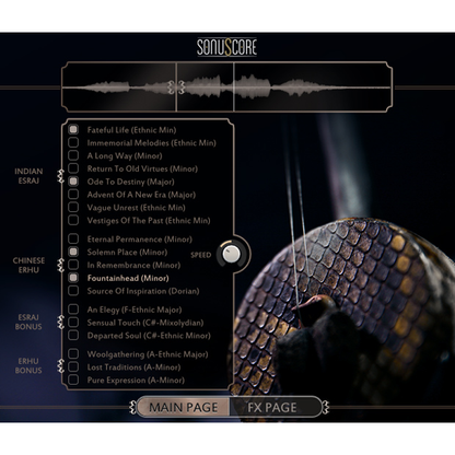 SonuScore Ethnic String Phrases Esraj & Erhu