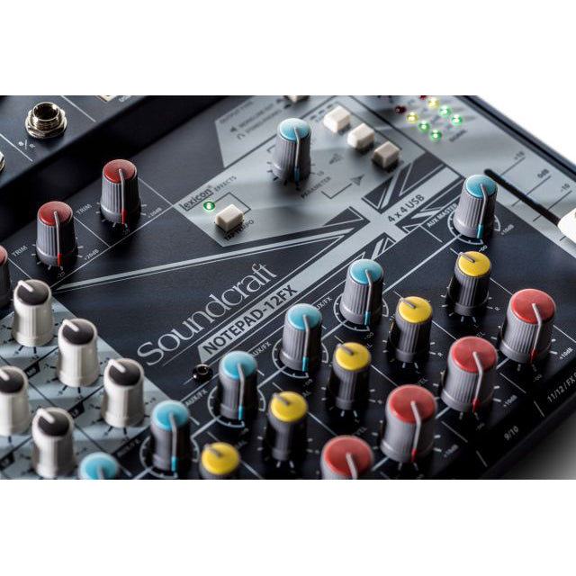Soundcraft Notepad-12FX Analog Mixing Console (USB) - Lexicon Effects
