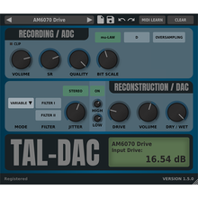 TAL-DAC Bit Crusher Plug-In