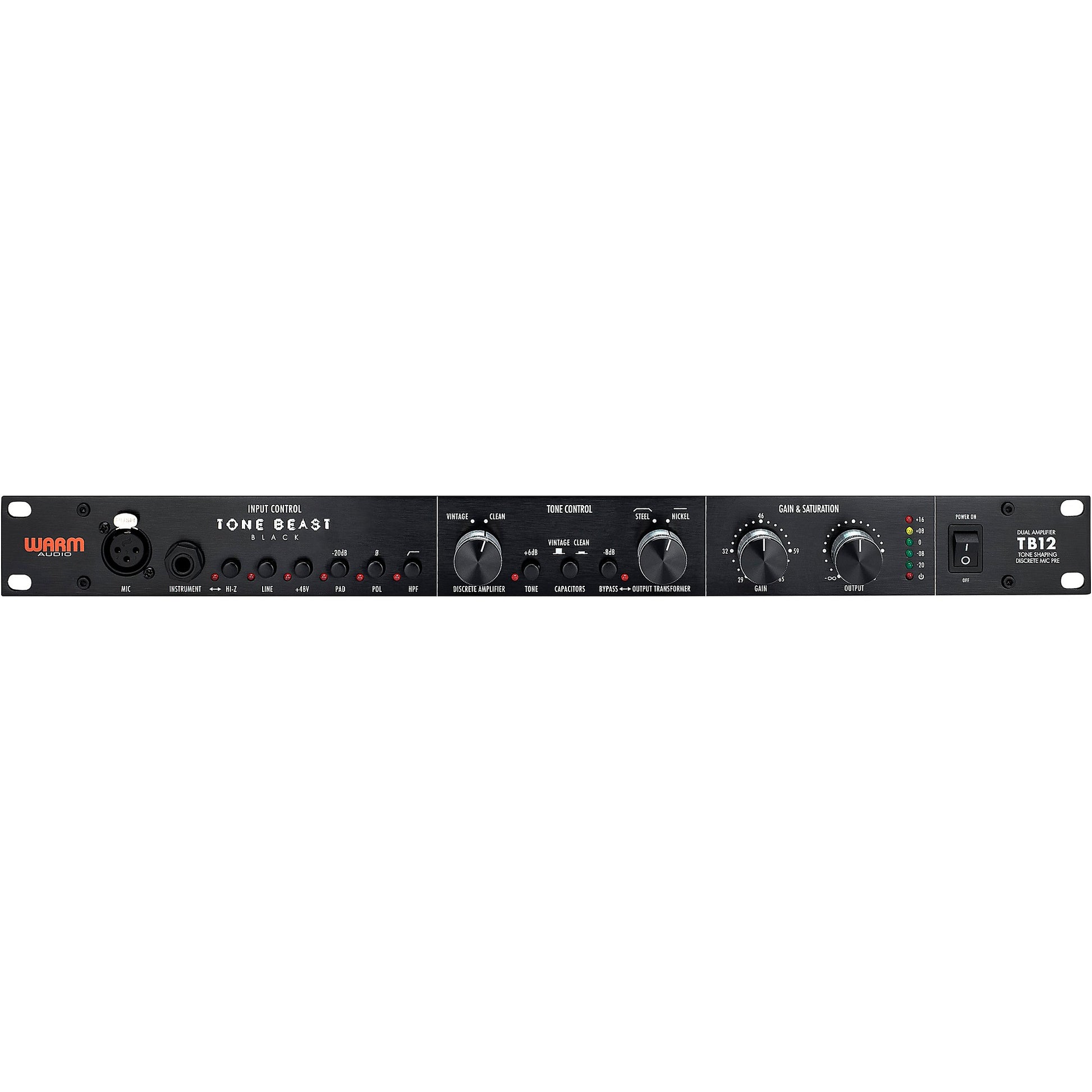 Warm Audio TB12 Tone Beast Microphone Preamp (Black)