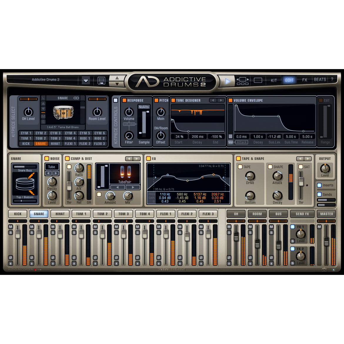XLN Audio Addictive Drums 2 Custom