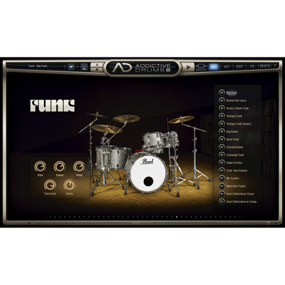 XLN Audio Addictive Drums Funk ADPAK for AD2