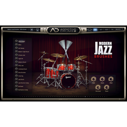 XLN Audio Addictive Drums Modern Jazz Brushes ADPAK for AD2