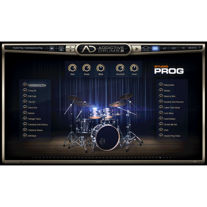 XLN Audio Addictive Drums Studio Prog ADPAK for AD2
