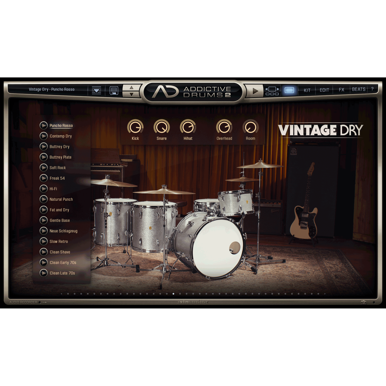 XLN Audio Addictive Drums Vintage Dry ADPAK for AD2