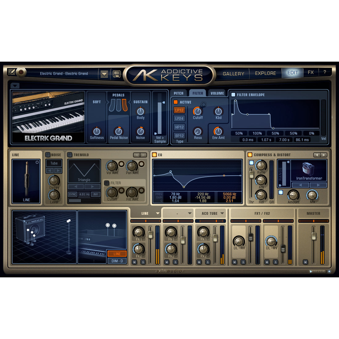 XLN Audio Addictive Keys Electric Grand ADPAK for AD2