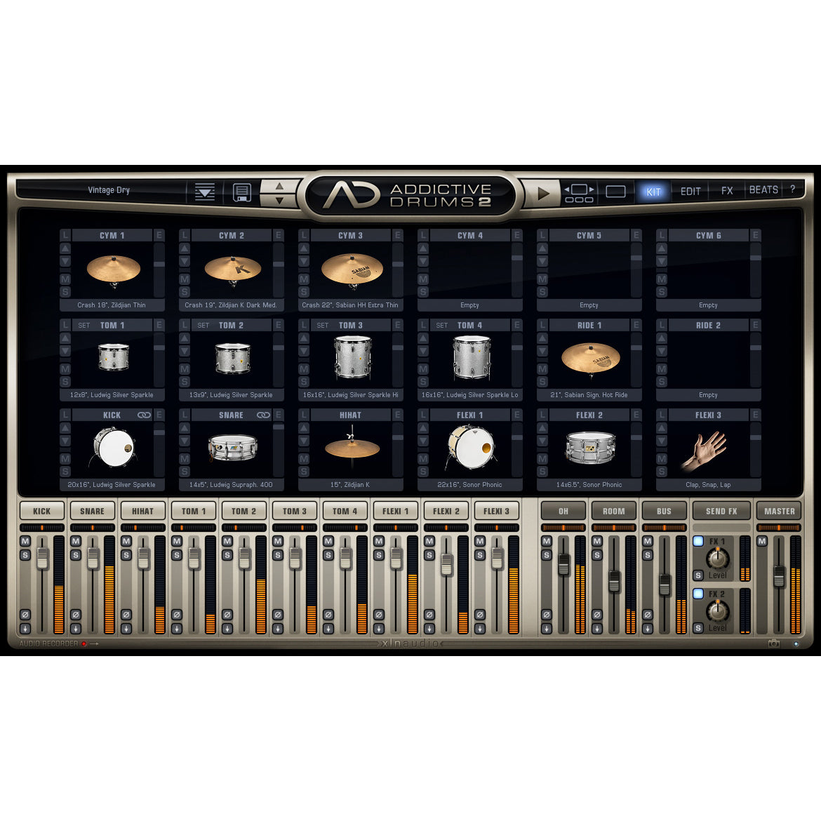 XLN Audio Addictive Drums 2 Creative Collection