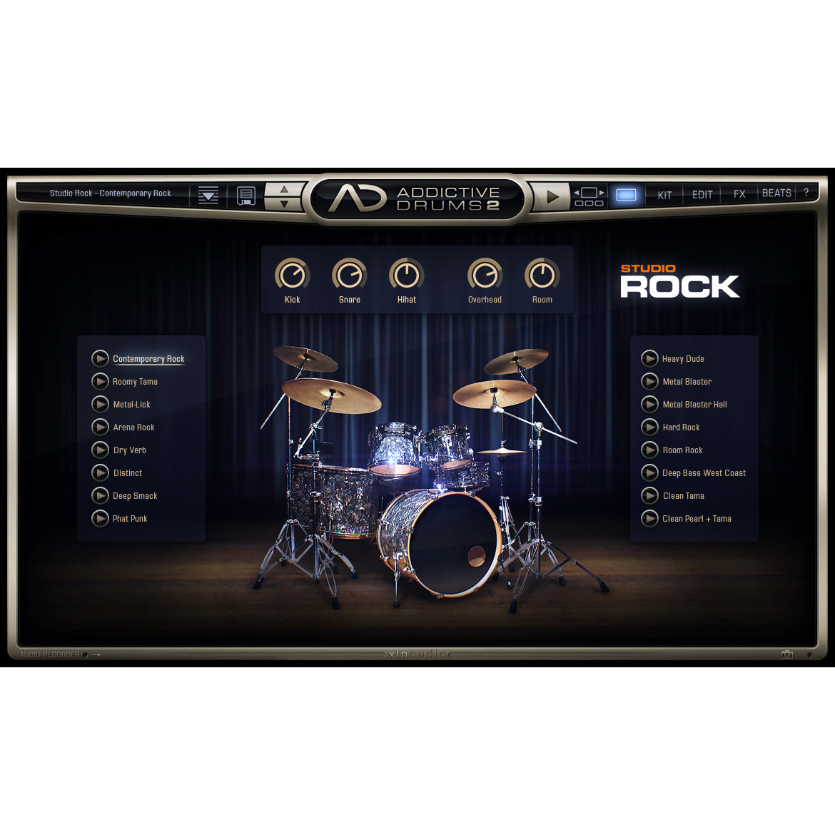 XLN Audio Addictive Drums 2 Rock & Metal Edition
