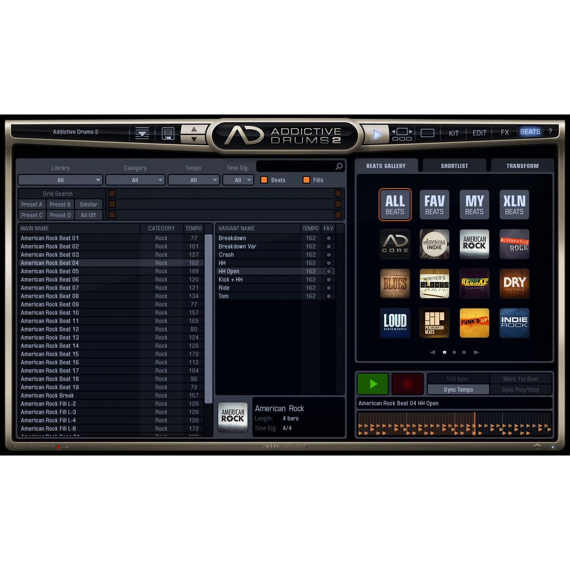 XLN Audio Addictive Drums 2 Rock & Metal Edition
