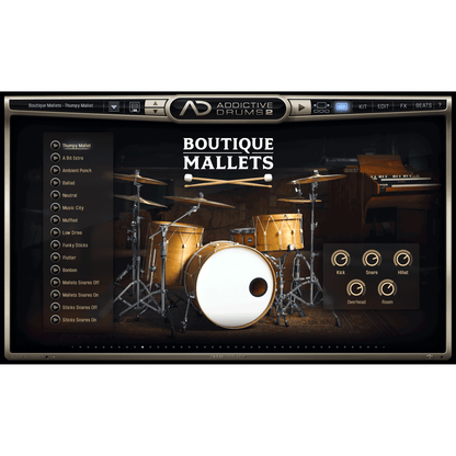 XLN Audio Addictive Drums Boutique Mallets ADPAK for AD2