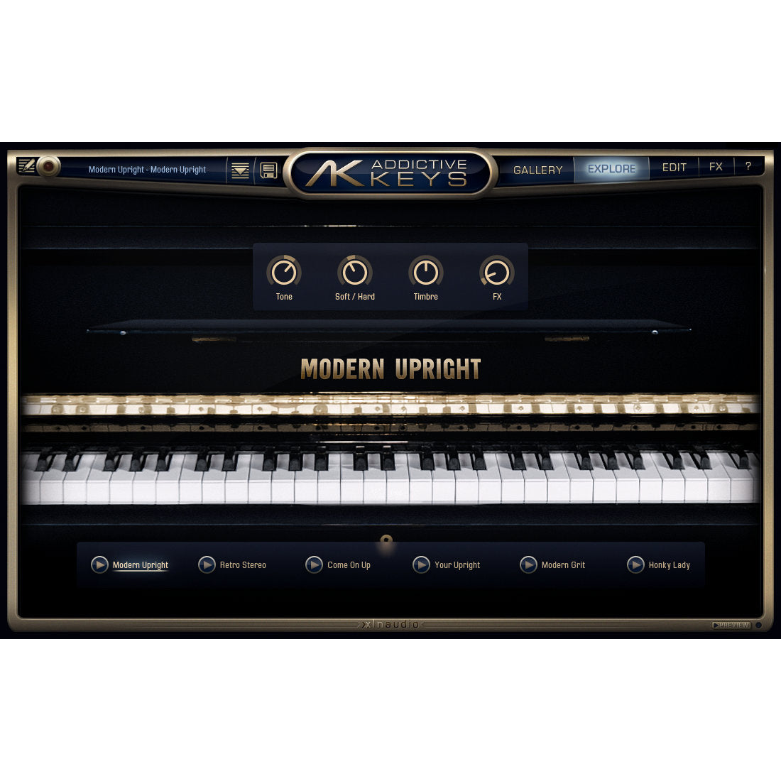 XLN Audio Addictive Keys Modern Upright