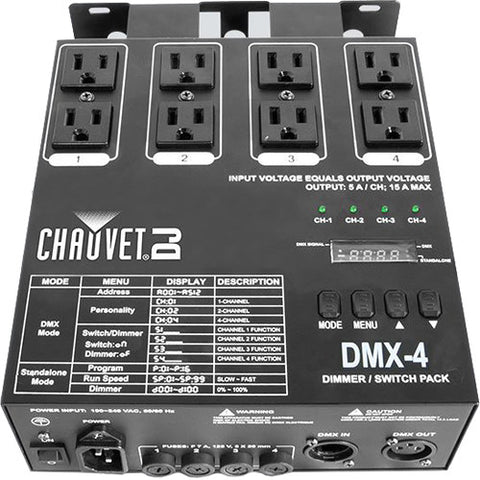Chauvet DJ DMX 4-Channel Dimmer Pack - DMX4