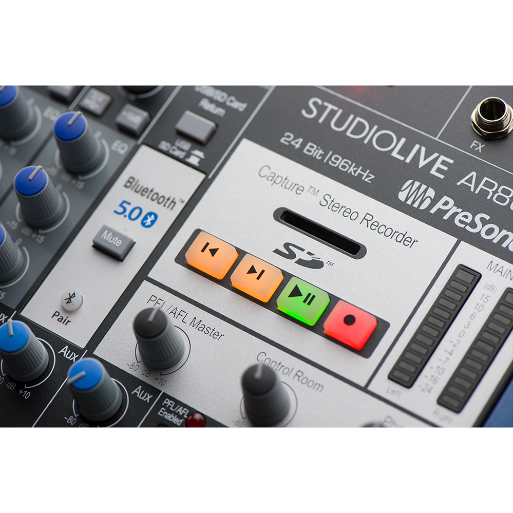 PreSonus StudioLive AR12C USB-C Mixing Console (Analog Digital Bluetooth)