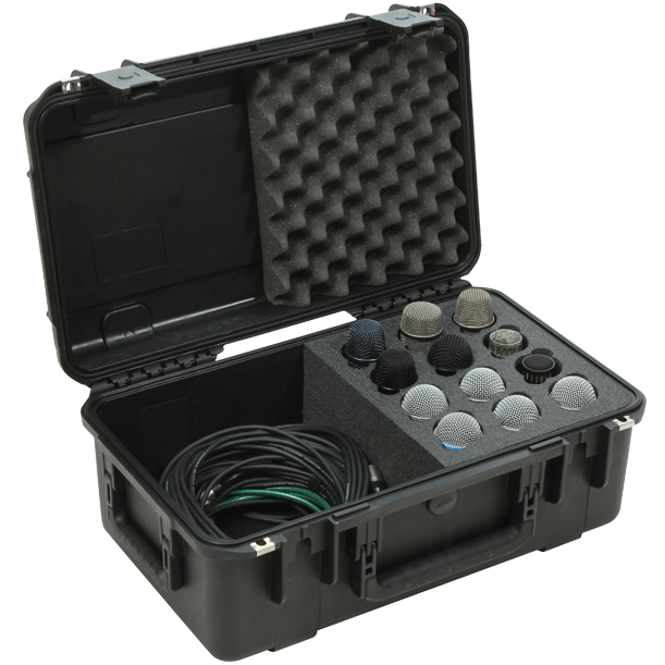 SKB 3i-2011-MC12 iSeries Microphone Case (12 Microphones) - Waterproof Injection Molded