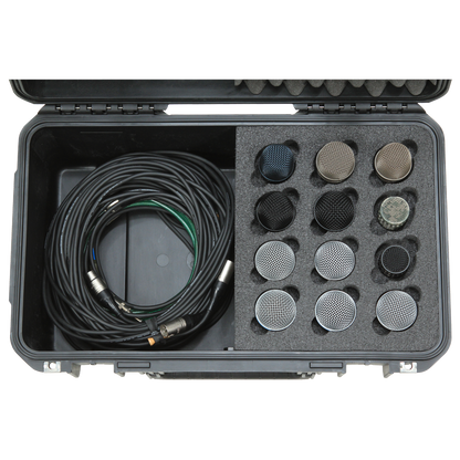 SKB 3i-2011-MC12 iSeries Microphone Case (12 Microphones) - Waterproof Injection Molded