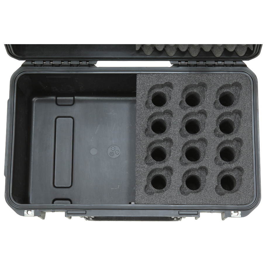 SKB 3i-2011-MC12 iSeries Microphone Case (12 Microphones) - Waterproof Injection Molded
