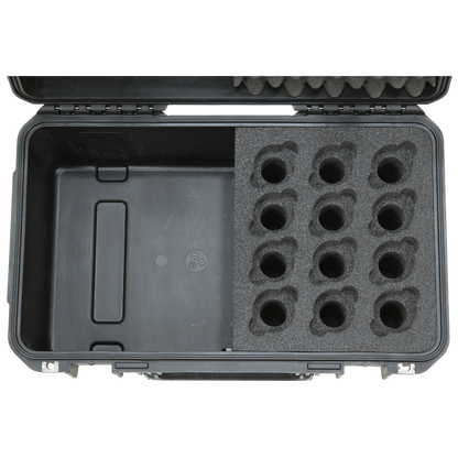 SKB 3i-2011-MC12 iSeries Microphone Case (12 Microphones) - Waterproof Injection Molded