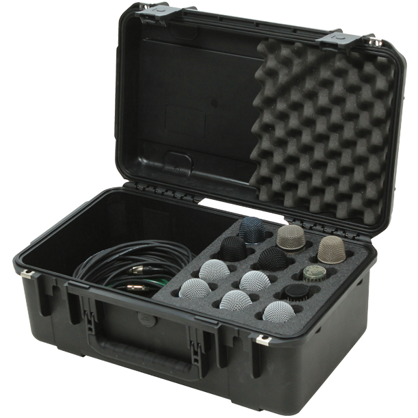SKB 3i-2011-MC12 iSeries Microphone Case (12 Microphones) - Waterproof Injection Molded