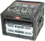 SKB Mixer Console Rack Case (16U) - Computer Audio Visual Controller Case- 1SKB-R106 (10U Top)