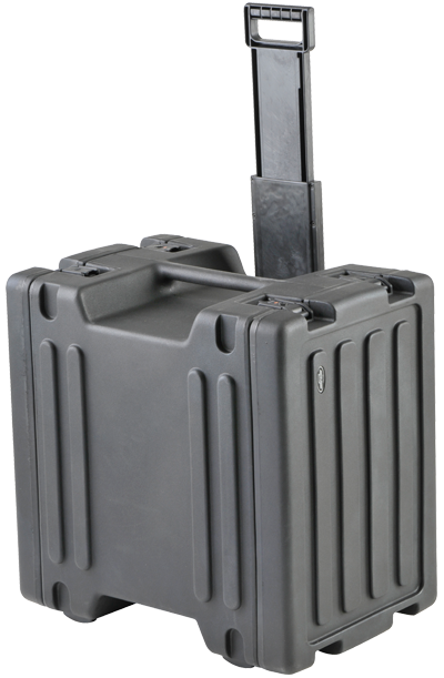 SKB Rack Case (8U) - 1SKB-R8W (Retractable Handle & Wheels) - Roto Molded